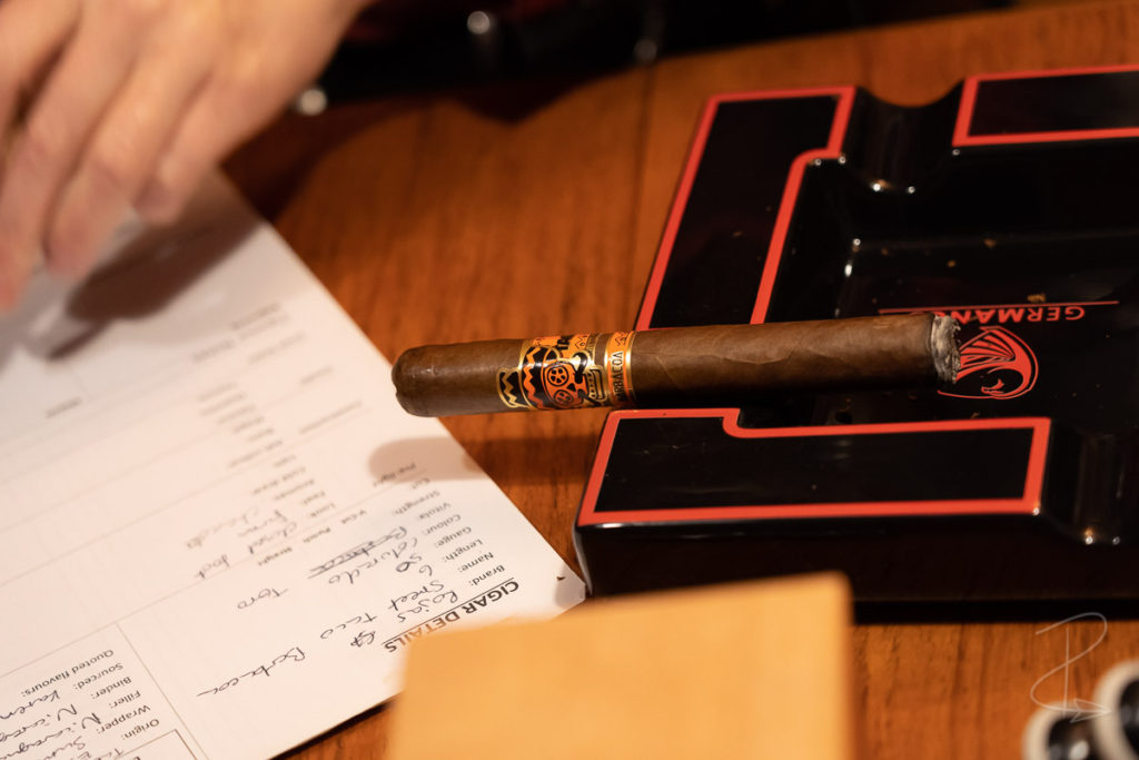 I started my week of cigars with the Rojas Street Taco cigar